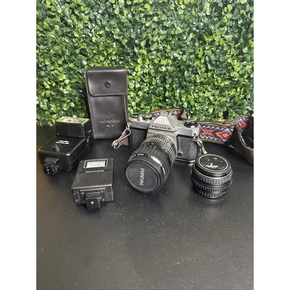 Vintage Pentax K1000 35mm SLR Camera Photography